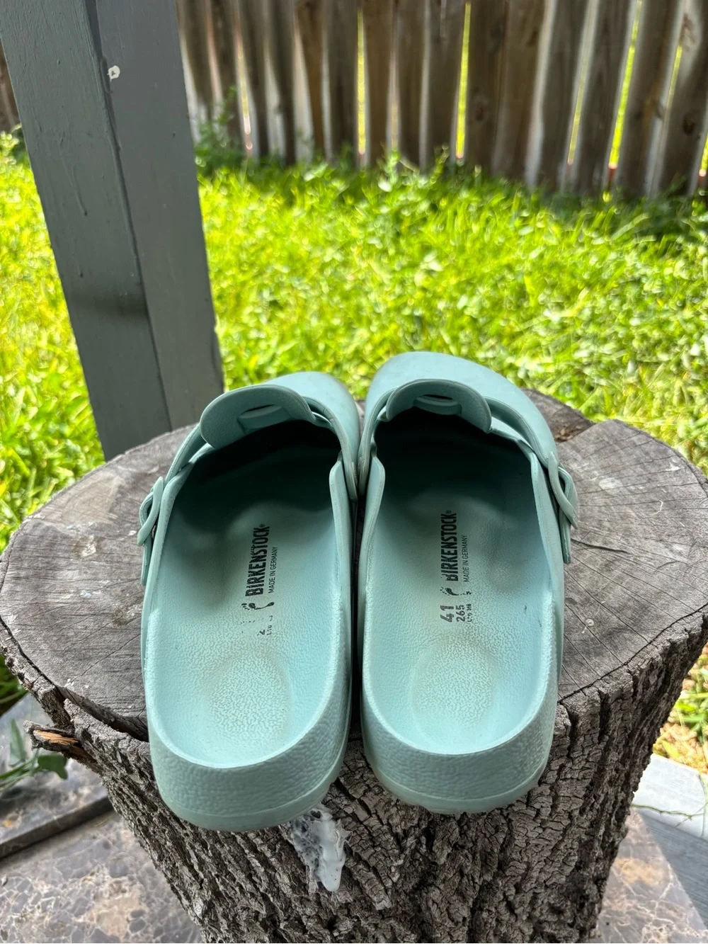 Birkenstock Boston Clogs in solid sage green #boston #comfort Sz 41 / US 8